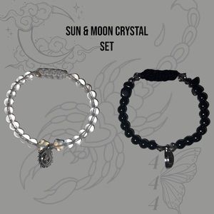 Sun And Moon Crystal Set 🤍🖤